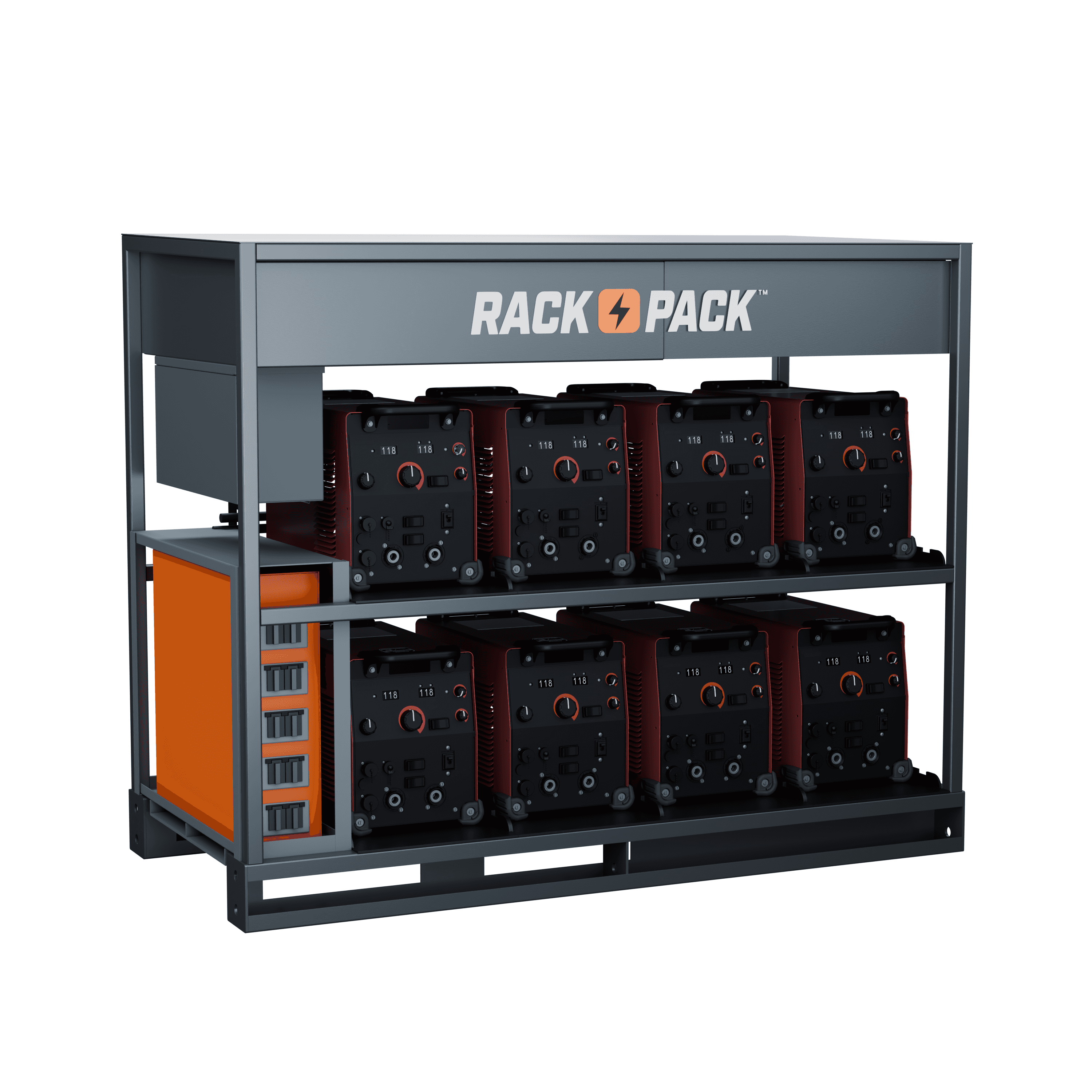 Rack-Pack eight-position welding rack for a turnaround application